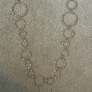 Women’s silver ring necklace